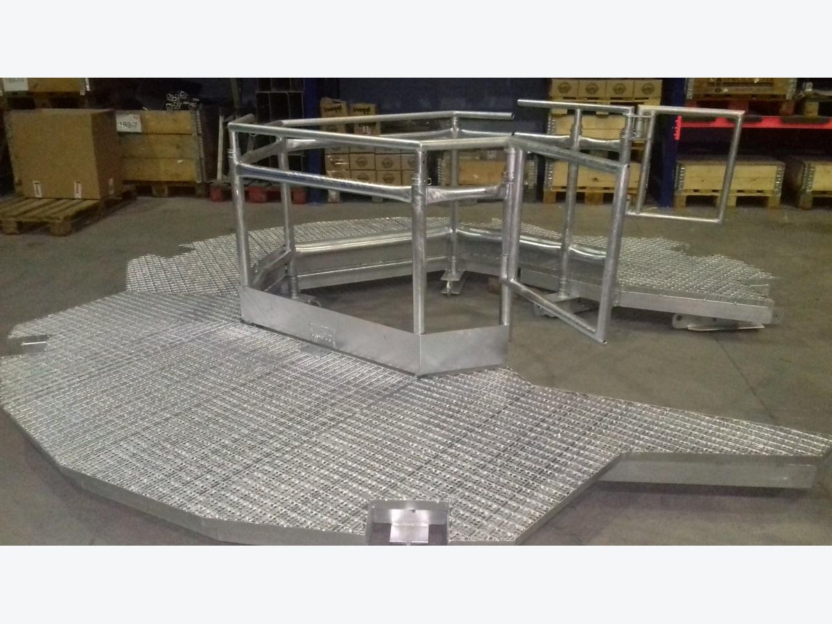 Prototipo de plataforma fabricado en taller