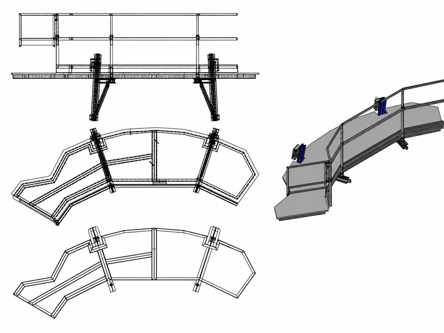 Plano de despiece de la plataforma